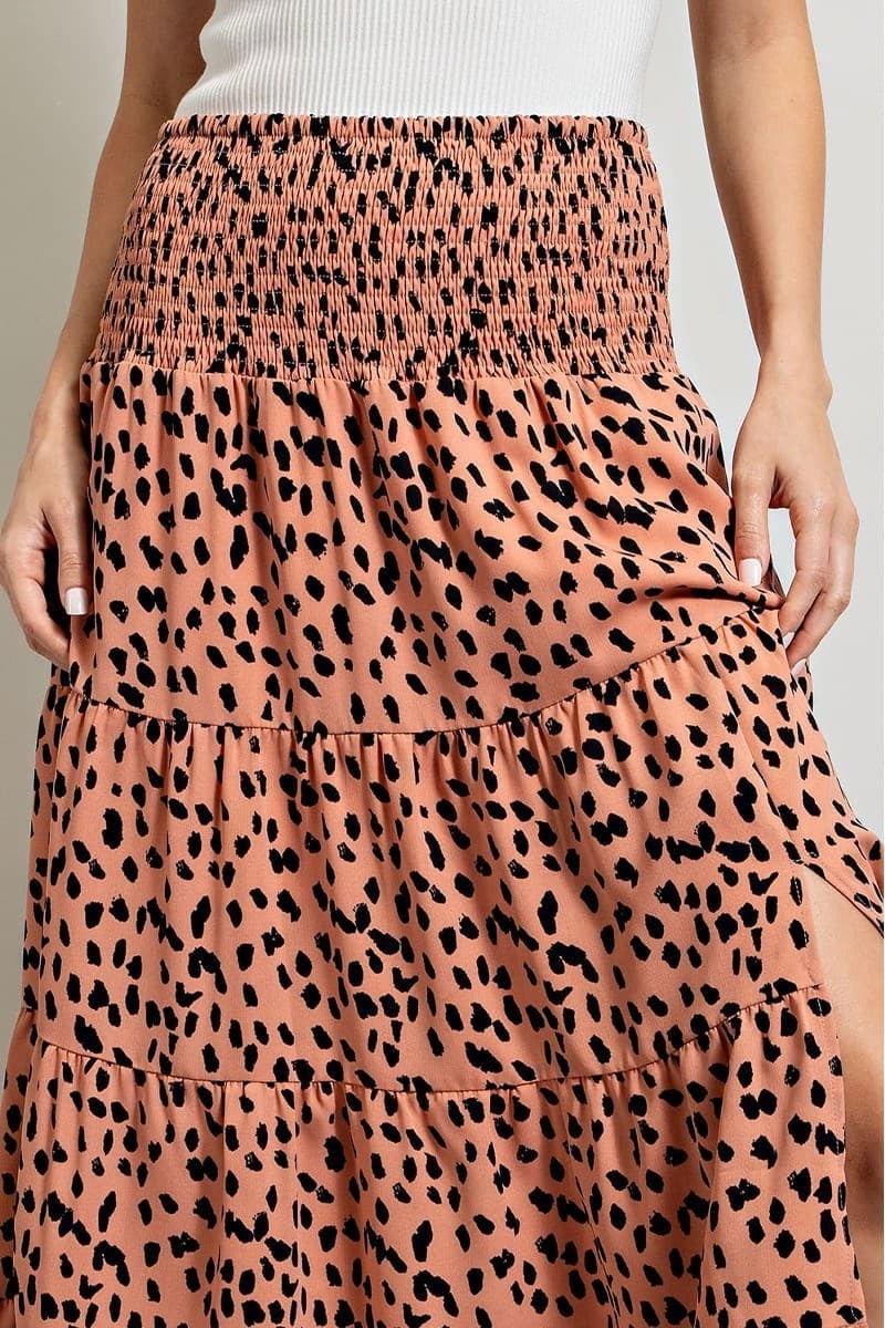 Wild Bloom Printed Midi Skirt