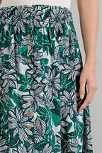 Emerald Flow Maxi Skirt