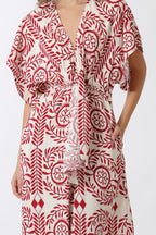 Crimson Bloom Kimono