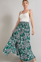Emerald Flow Maxi Skirt