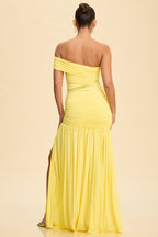 Golden Sol One Shoulder Maxi