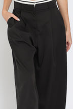 Black Balance Wide Leg Pants