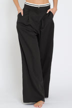 Black Balance Wide Leg Pants