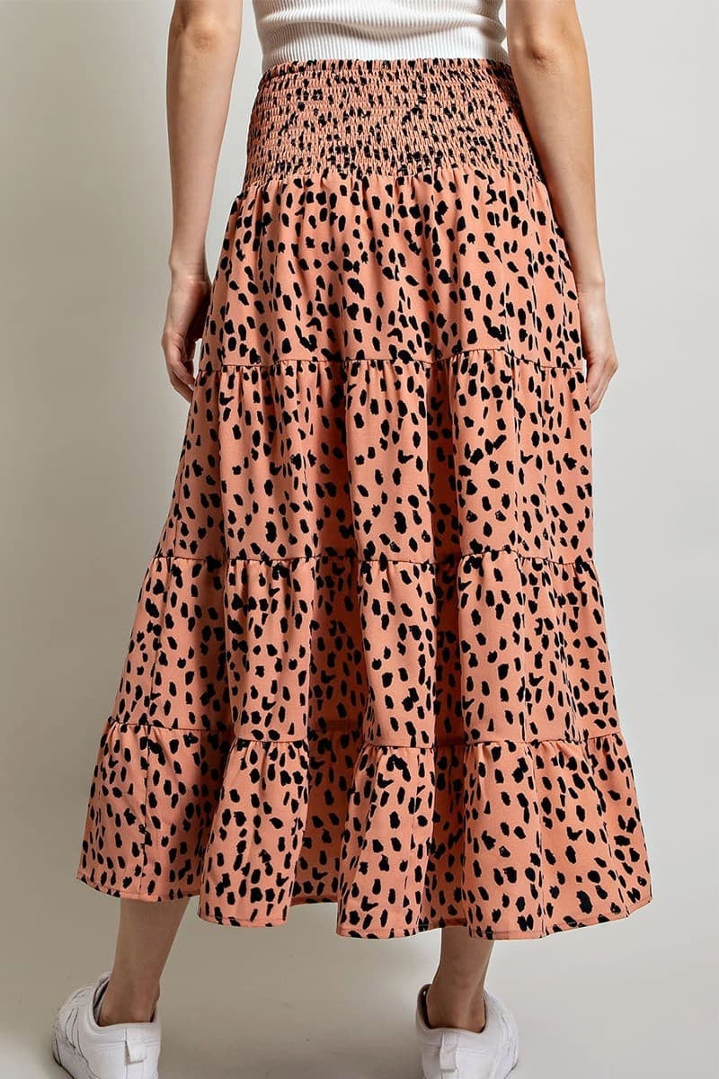 Wild Bloom Printed Midi Skirt