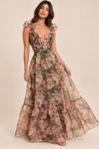 Secret Garden Ruffle Maxi Dress