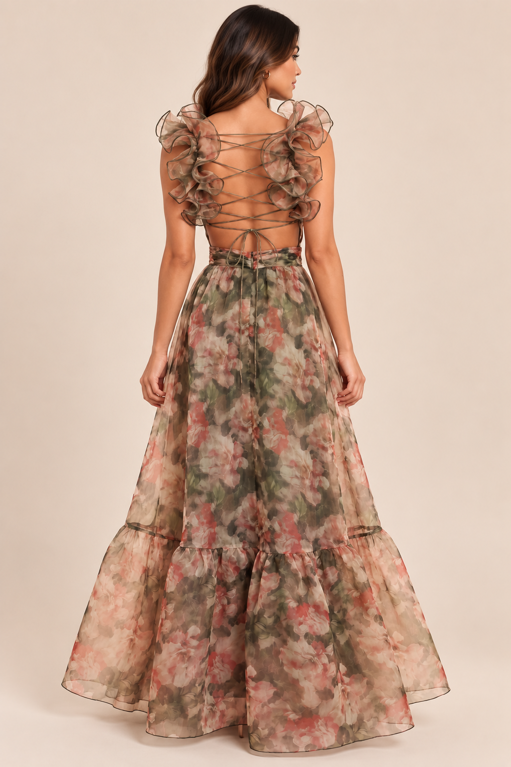 Secret Garden Ruffle Maxi Dress