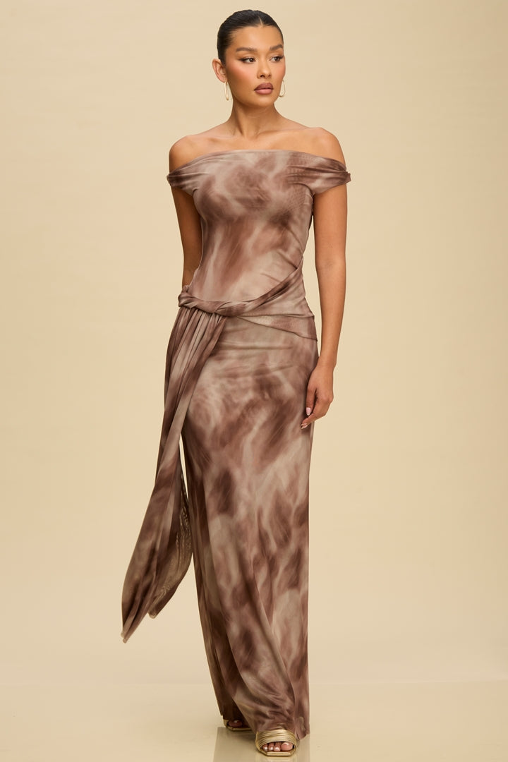 Desert Rose Drape Gown