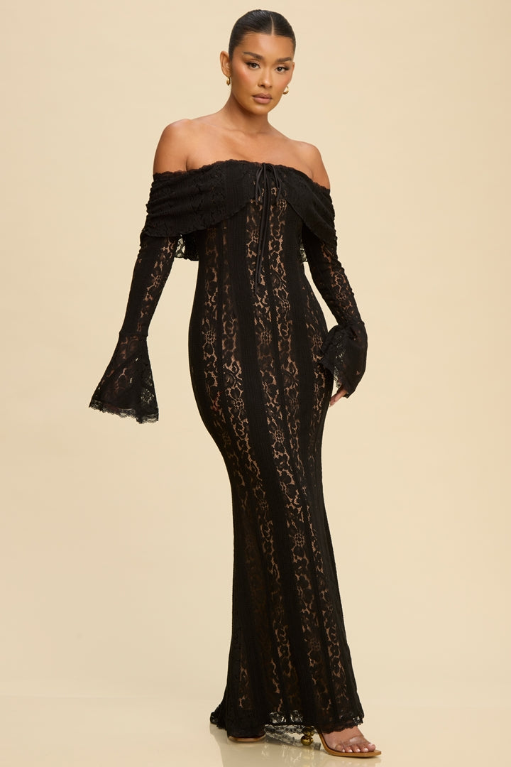 Noir Bloom Gown