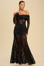 Midnight Lace Gown