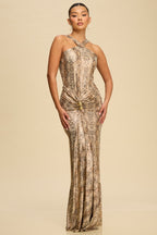 Golden Serpent Gown