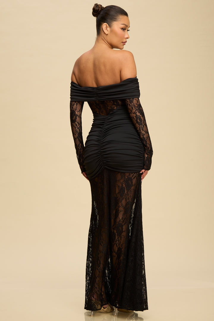 Midnight Lace Gown