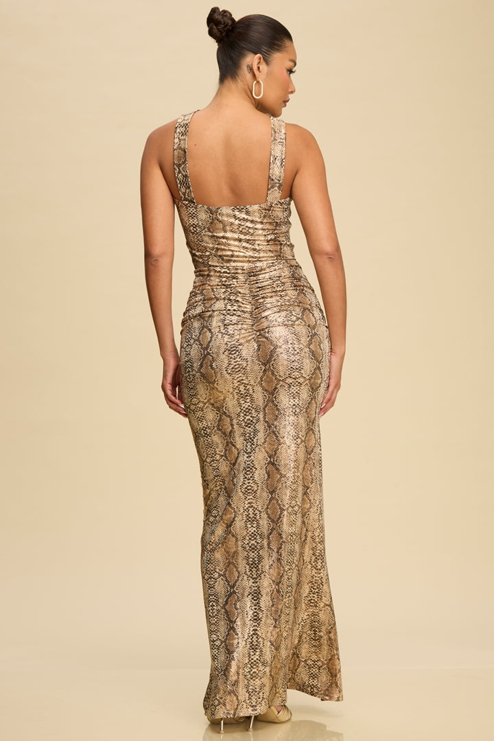 Golden Serpent Gown