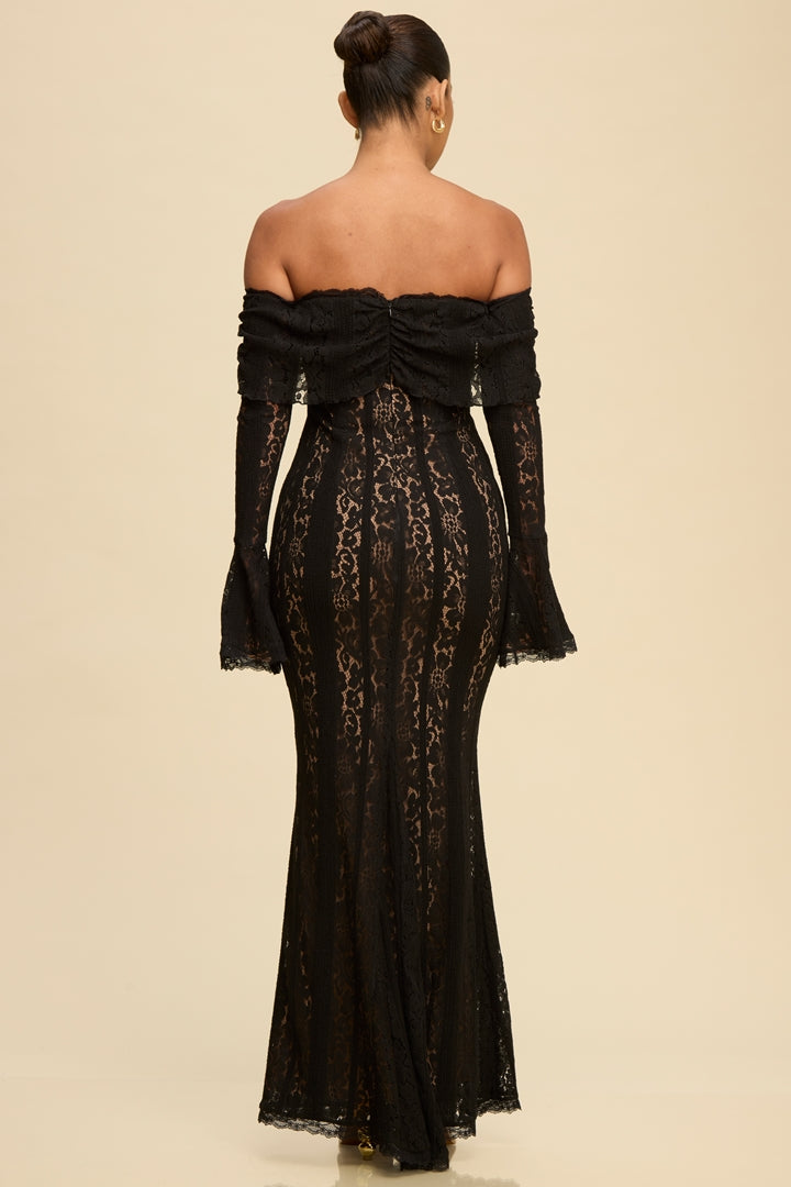 Noir Bloom Gown
